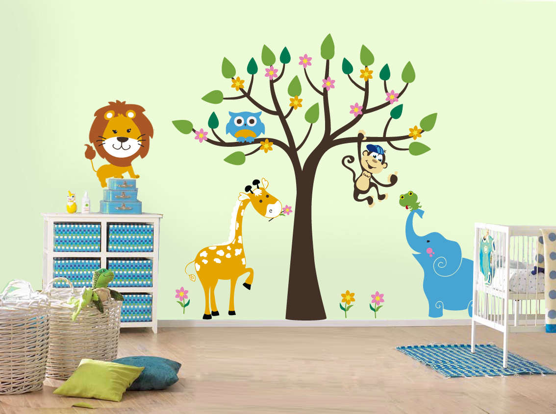 La décoration d’une chambre d’enfant : tableaux, stickers…