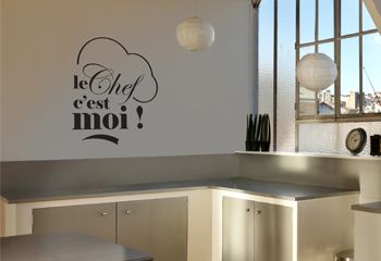 Sticker pour cuisine : Le Chef, 12,00 € sur www.decorecebo.fr